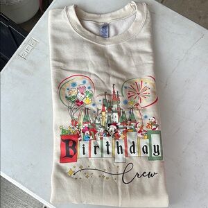 Gildan Cream Long Sleeve Tee Festive Design
